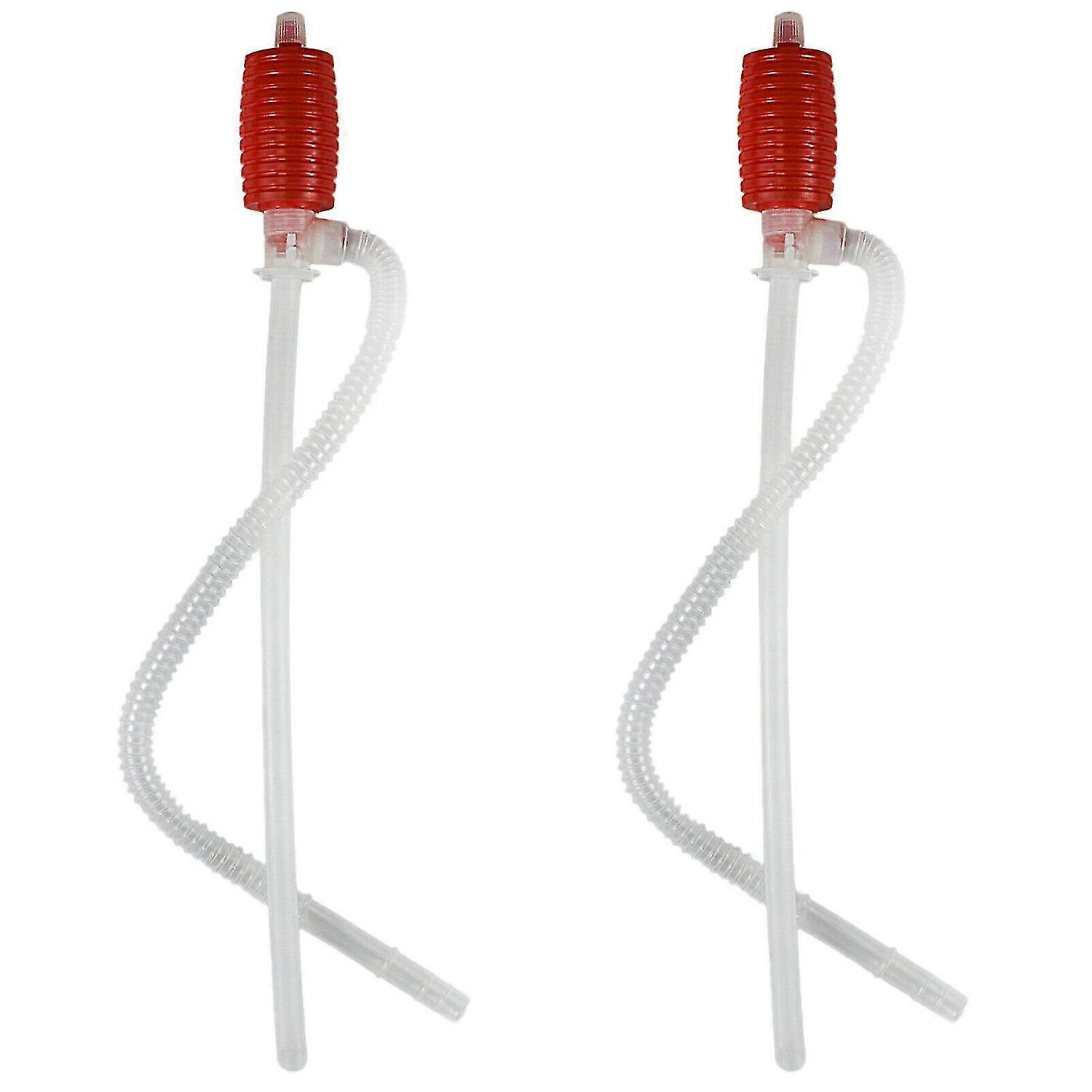 2Pcs Universal Fuel Transfer Siphon Pump - Large Squeezing Syphon