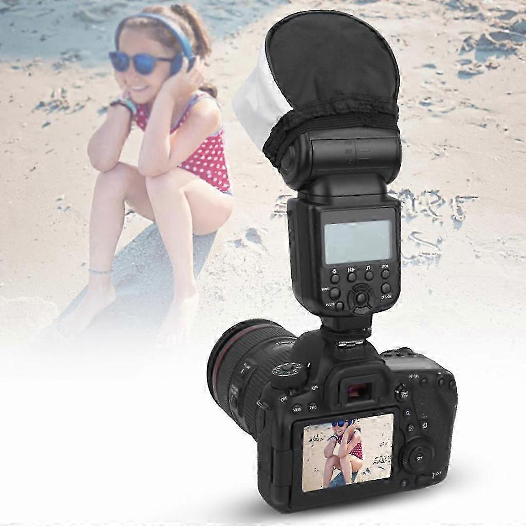 2 Pieces Softbox Diffuser Compatible with DSLR Cameras Collapsible Portable Mini Bounce