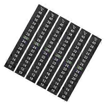 Aquarium Temperature Stickers Pet Color Changing Temperature Indicator Labels 6Pcs