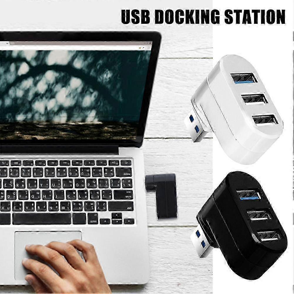 USB 2.0 Rotating 3-Port Hub
