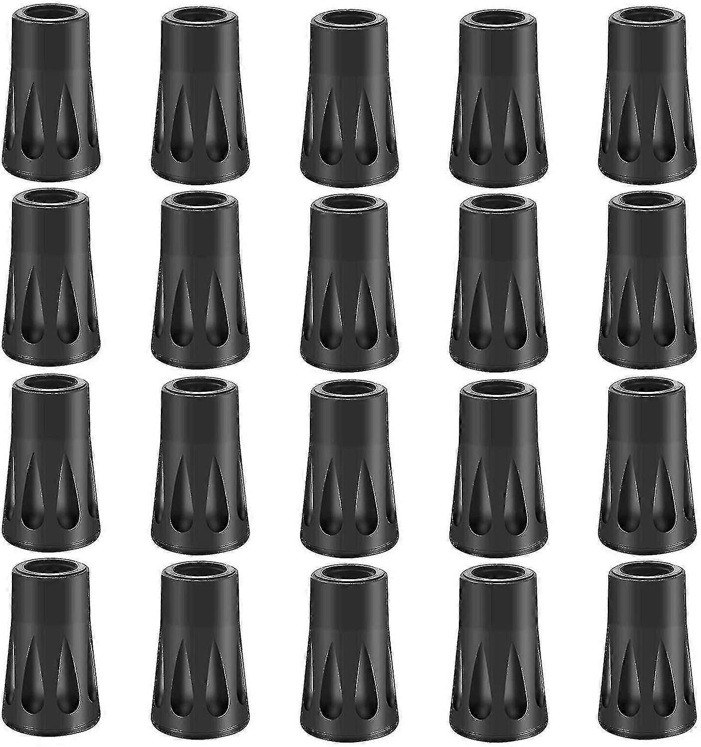 20 X Rubber Buffer Set Hiking Poles Rubber Buffer Nordic Walking Pads