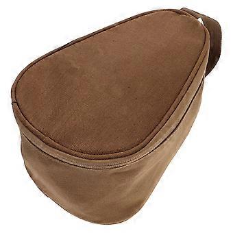 Borsa per ciotole da campeggio marrone in tessuto Oxford resistente all'usura per riporre ciotole di grandi dimensioni