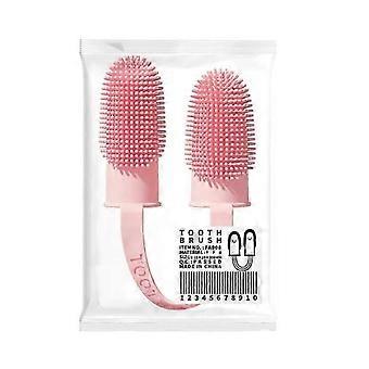 Dog Soft Double Finger Toothbrush Pet Teeth Cleaning Brushes Dogs Bad Breath Care Tpr Toothbrush Accessories 26-27s