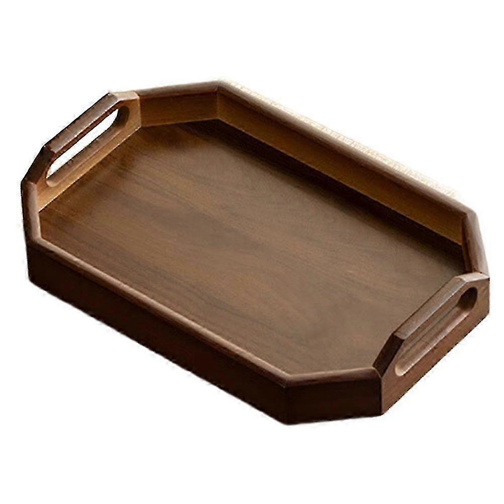 Solid Bamboo Walnut Serving Tray