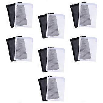 Filter Bags for Aquarium Use 14Pcs Nylon Mesh Fish Tank Zipper Bags