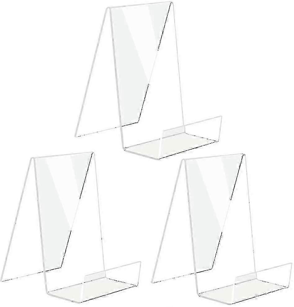 Transparent Acrylic Book Stand 3pc Set