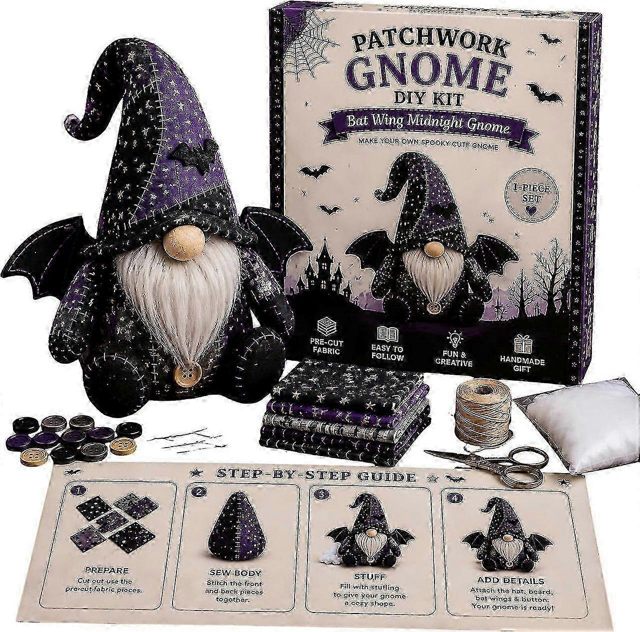 8 Inch Handmade Gnome Needlecraft Kit