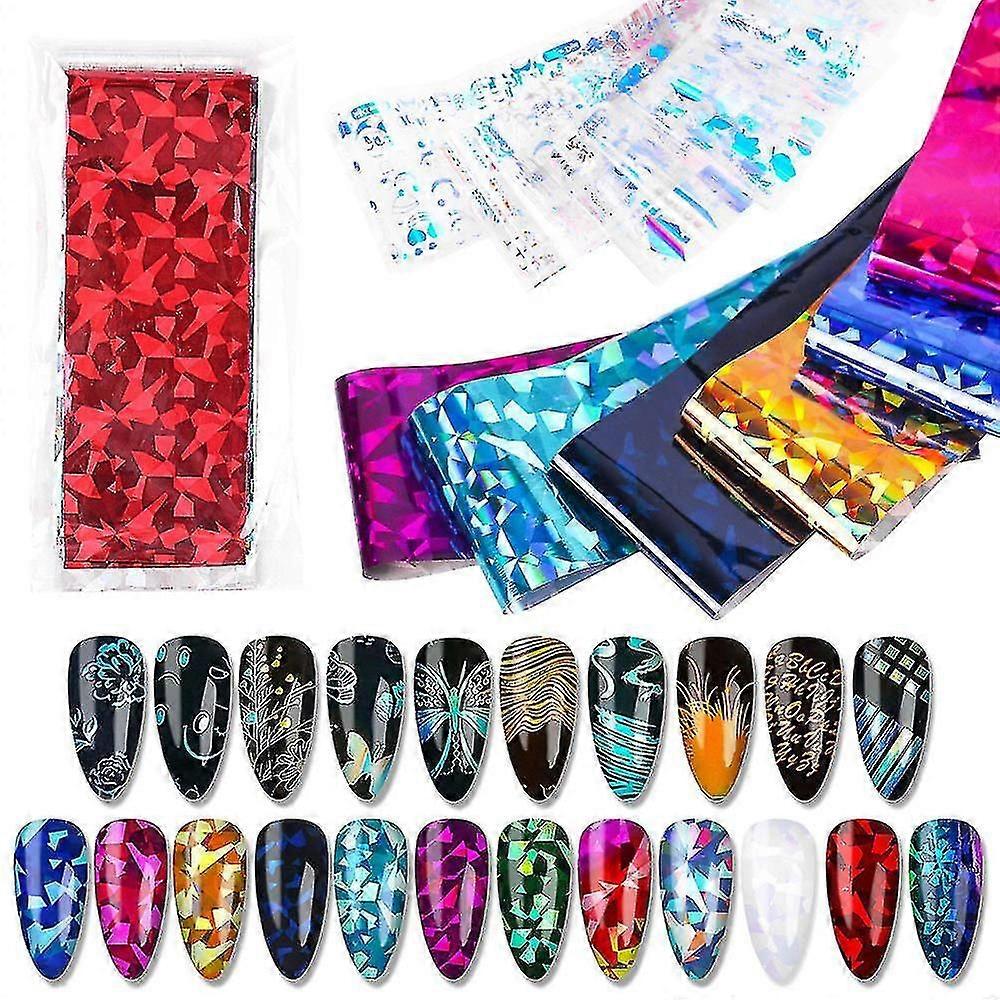Mosaic Nail Foils Sticker 3 Sets