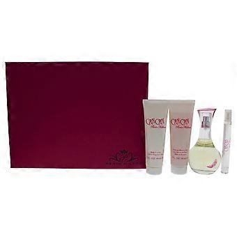 Can Can By Paris Hilton For Women - 4 Pc Gift Set 3.4oz Edp Spray, 0.34oz Edp Spray, 3oz Body Lotion, 3oz Bath And Shower Gel
