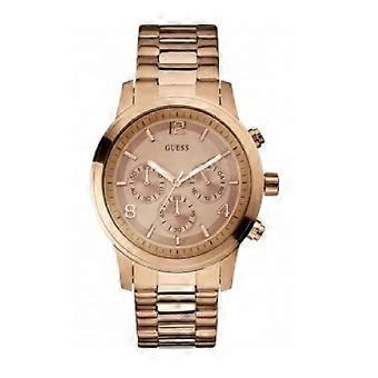 Guess Womens Rose Gold Chronograph Watch Branded Ladies Quartz Watches