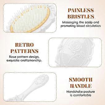 Hair Brush Comb Set with Holder 5 Piece for Hair