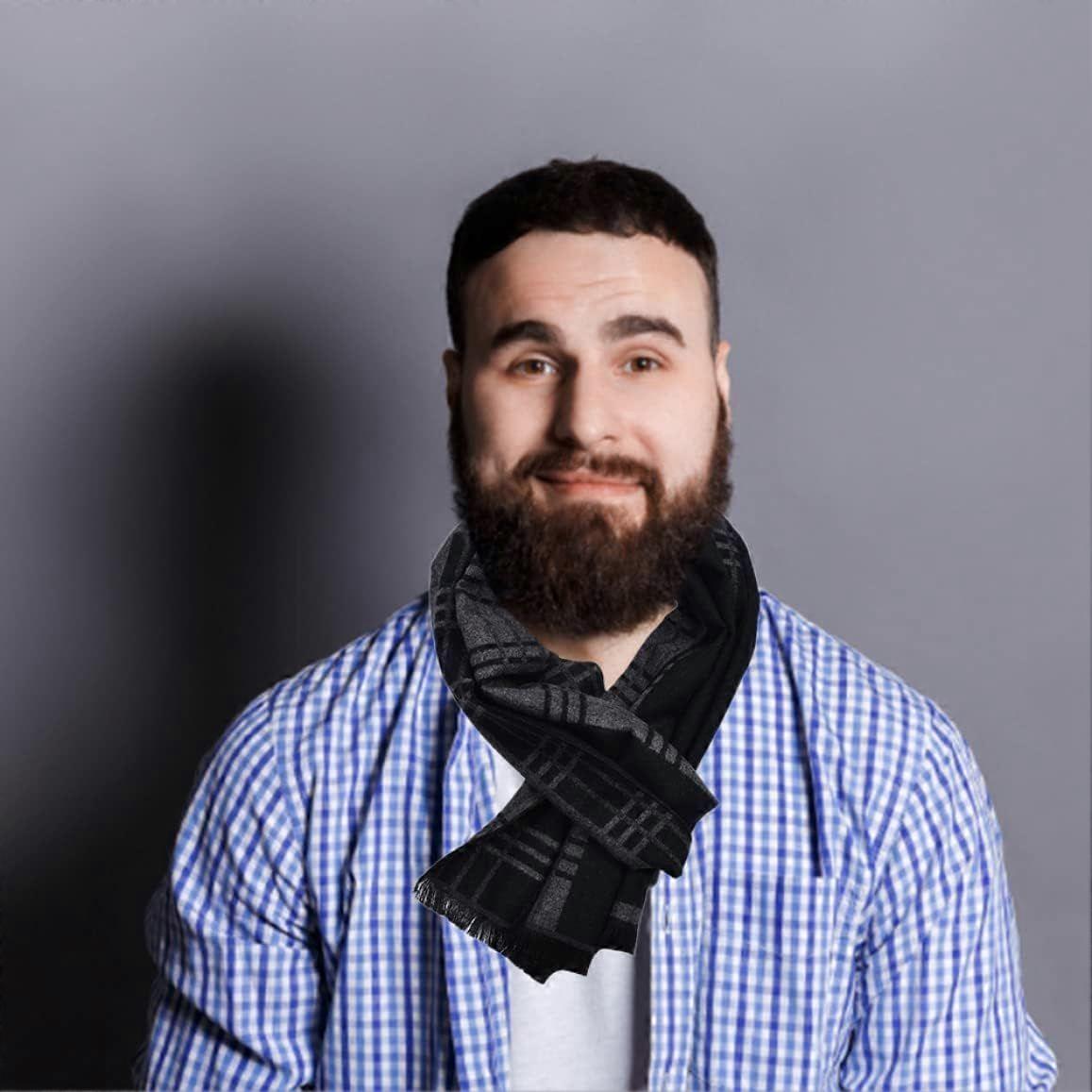 Winter man scarf