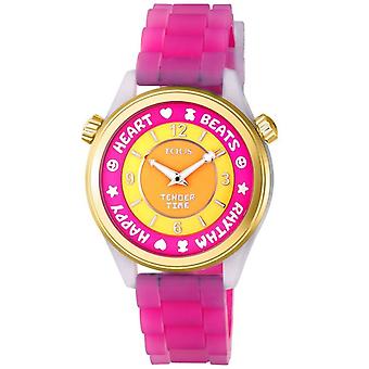 Tous watches tender time watch for Women Analog Quartz with Silicone bracelet 200350997