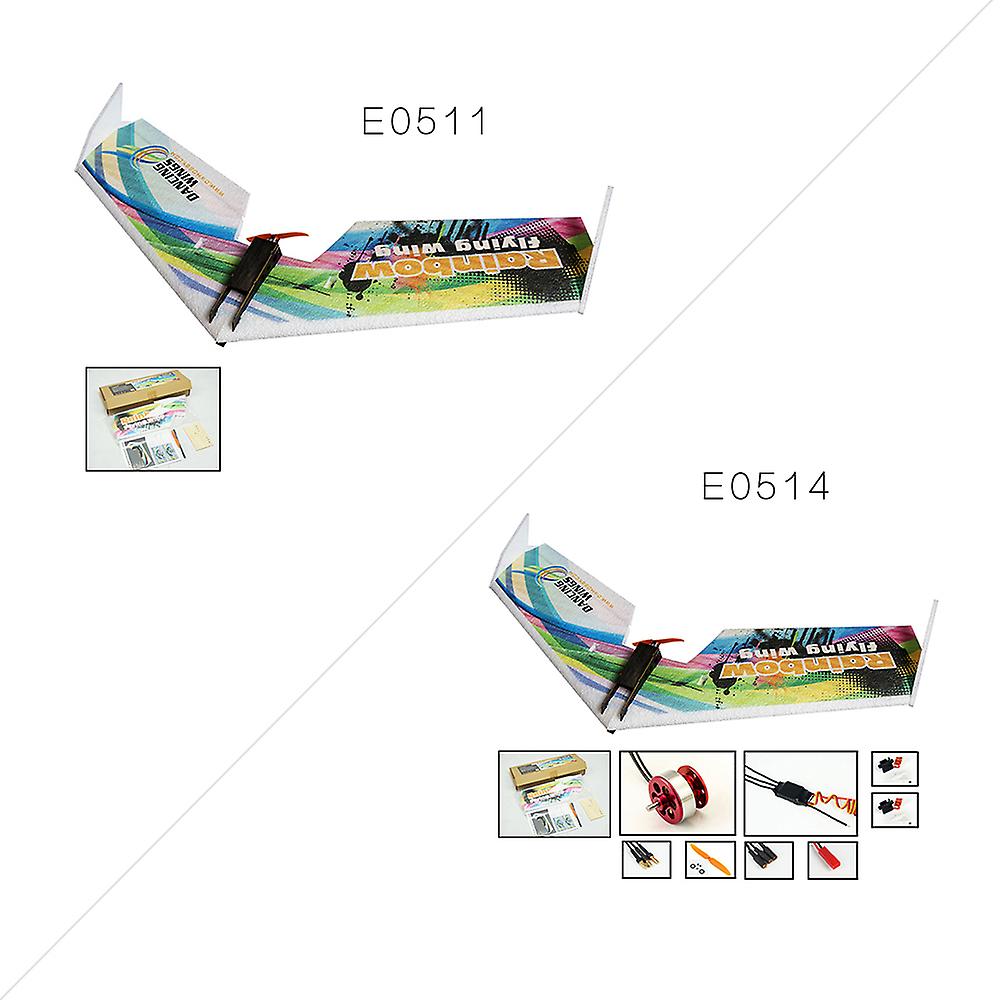 Dancing Wings Hobby E0511 Rainbow Flying Wing V2 Rc Airplane 800mm
