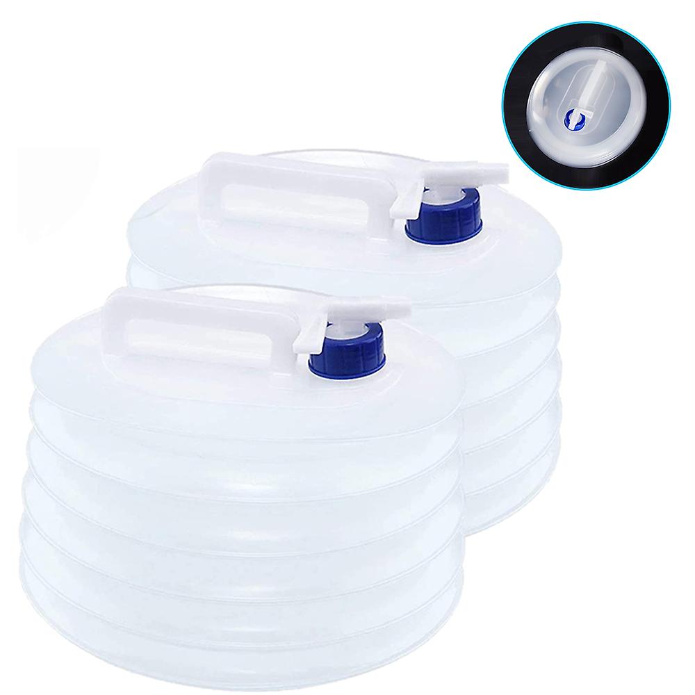 2 Pcs Collapsible Water Container, Premium Portable Water Storage,8l