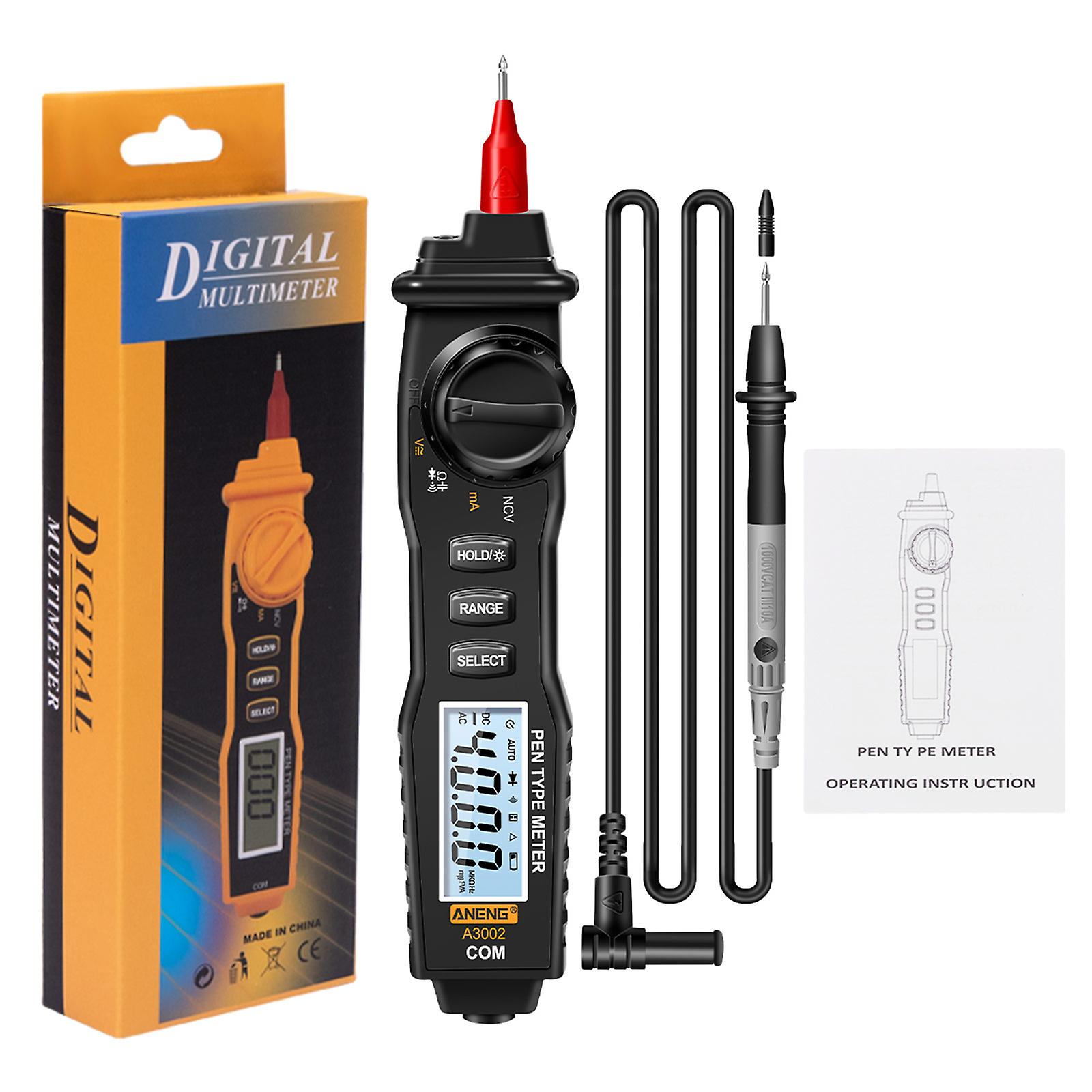 Digital Pen Typ Multimeter Handheld Voltmeter Ohmmeter for DC AC Voltage Current