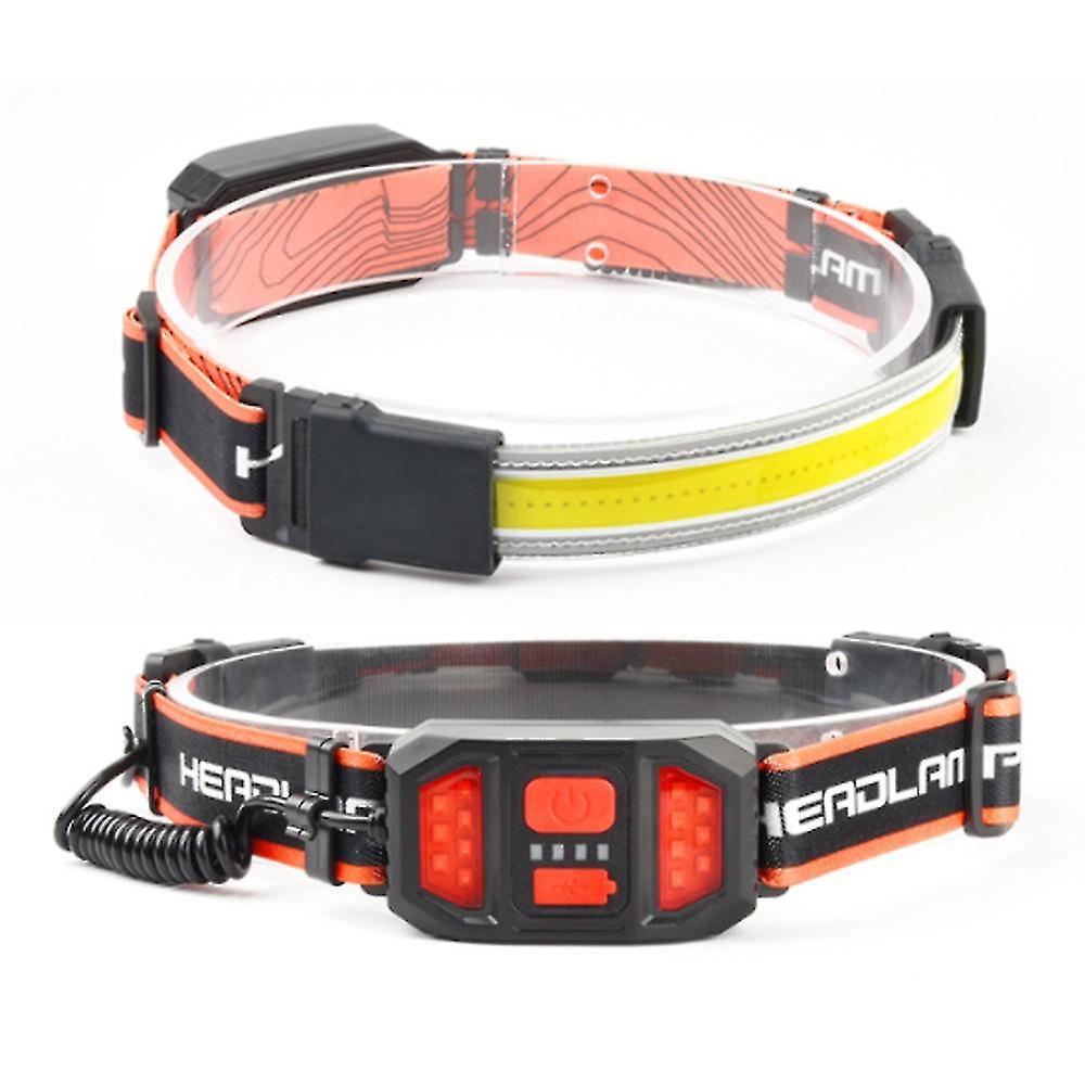 Wide-beam Adjustable Bar Shape Headlight And Helmets Working Camping Running Biking Fishing