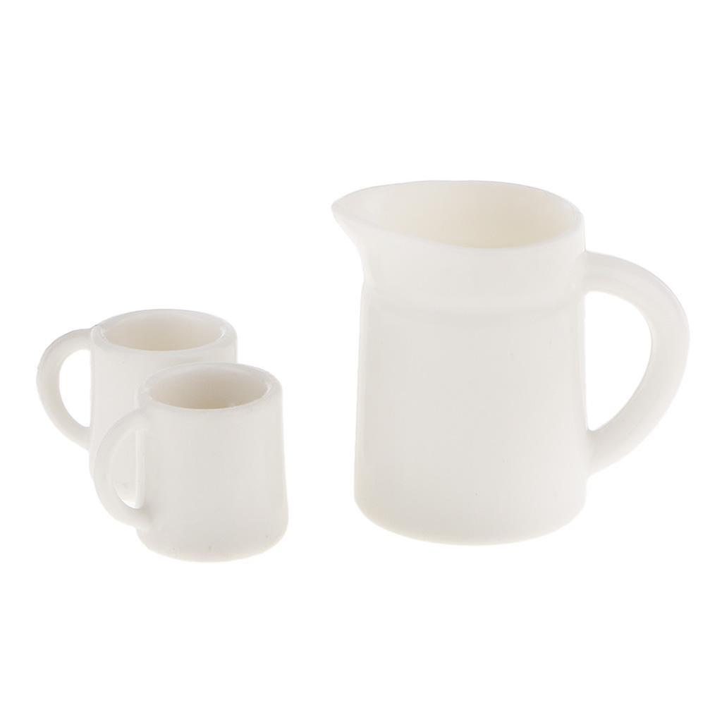 1:12 Dolls House Miniature Cups & Pot Set