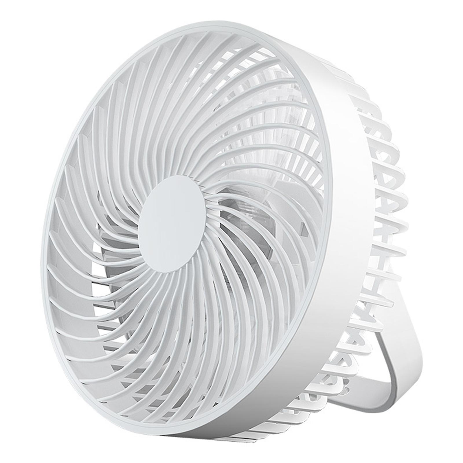 2 in 1 Camping Fan with LED Light 1200mAh 6.5'' Tent Fan with Hanging Hook RGB