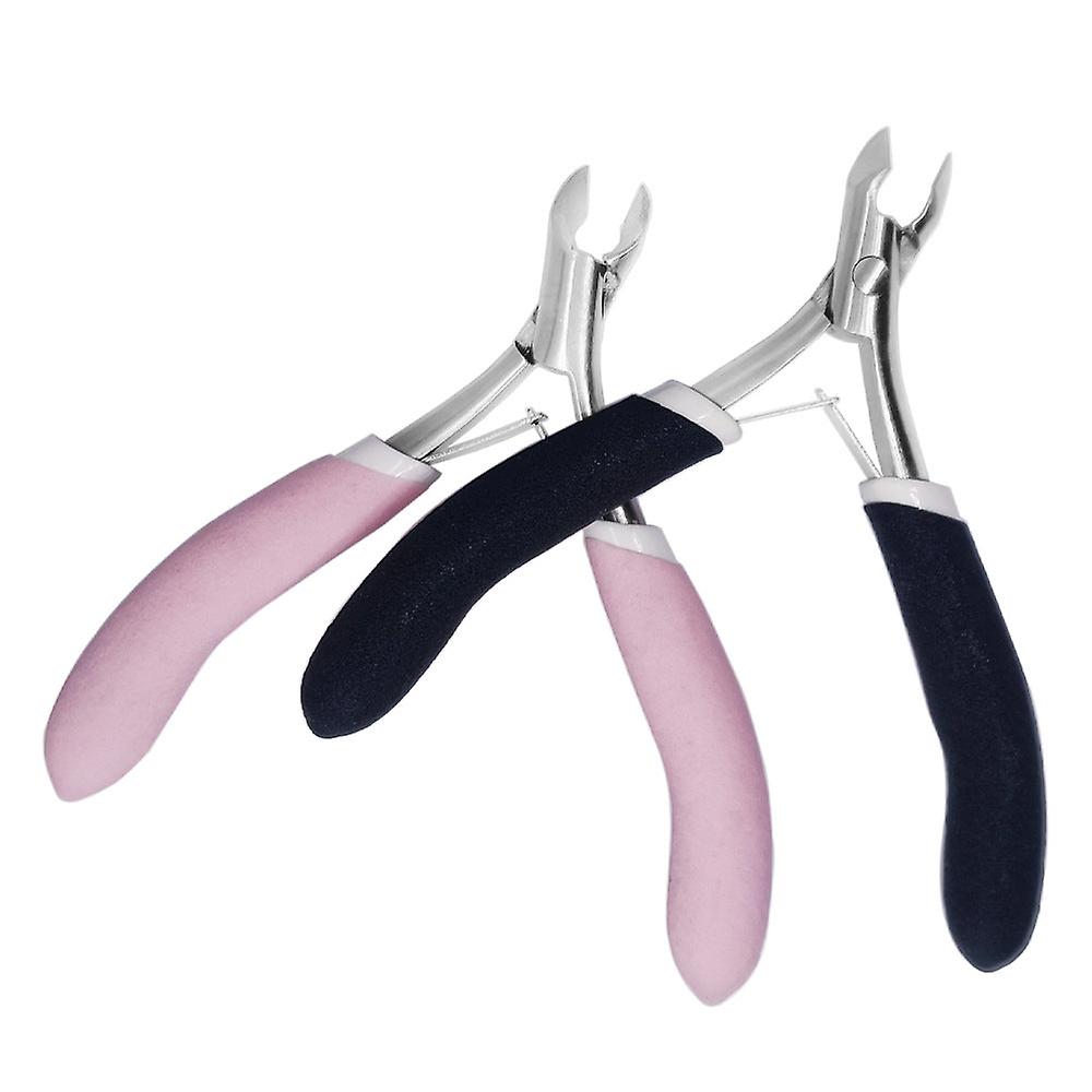 Manikyr Implementere neglebånd Nipper Nail Clippers Nail Saks Rustfritt stål Bøyd nesetang Profesjonell manikyr