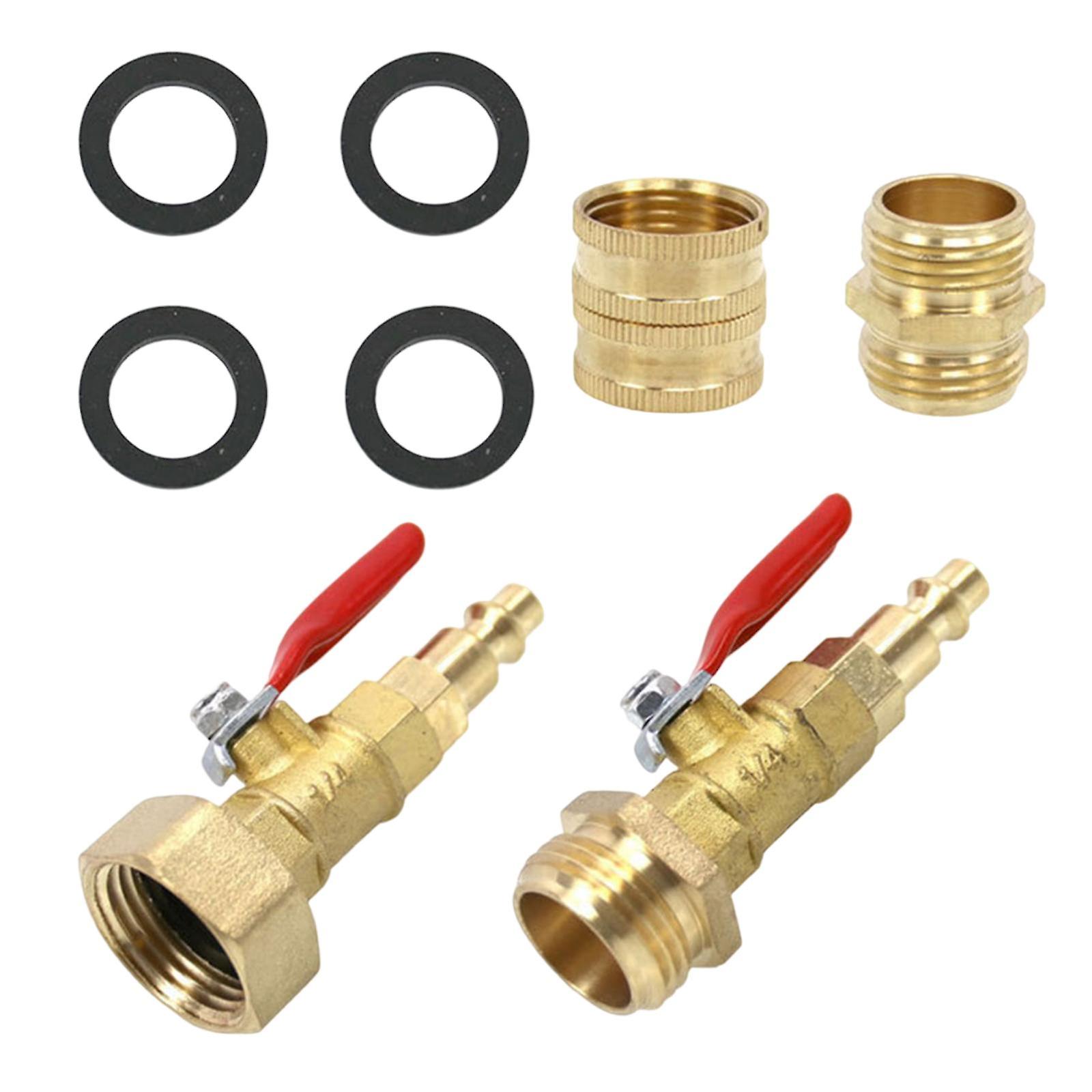 RV Winterize Blowout Adapter Kit 1/4" Connecting Plug Durable Professional