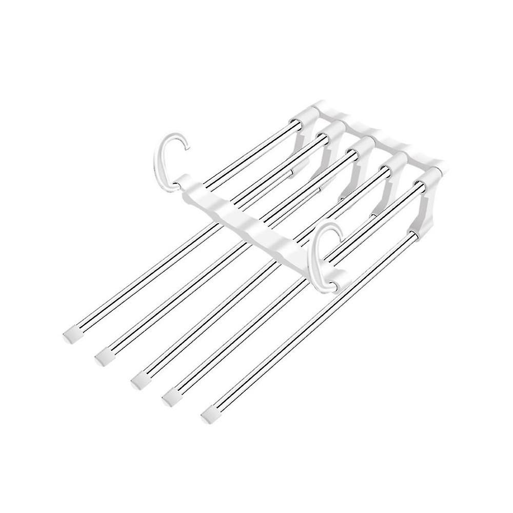 2pcs Multi-layer Telescopic Folding Pants Rack Stable Durable Rustproof S- Telescopic Folding Hange