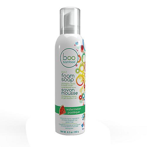 Kids 3-in-1 Foam Soap Watermelon, 232 Grams by Boo Bamboo (Pack of 3)