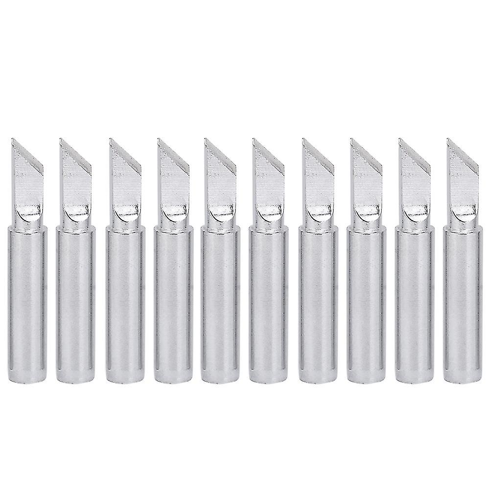Qukaim 900M Solder Iron Tip 900M Solder Iron Tip, 10 Pcs Brass Internal Heating Lead Soldering Iron Tools, Compatible with 900MTK, Precision