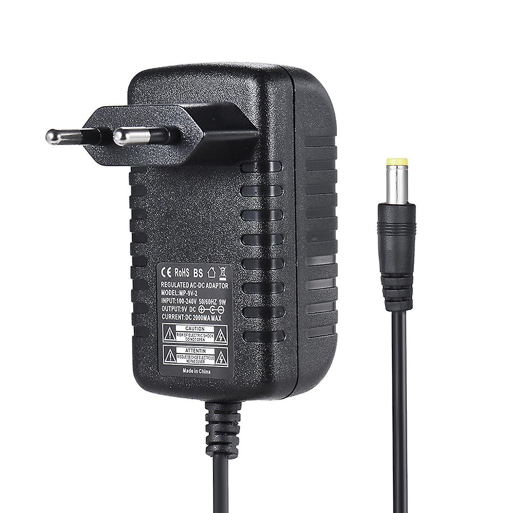 9v 2a strømforsyningsadapteromformer for gitarbasseffekt