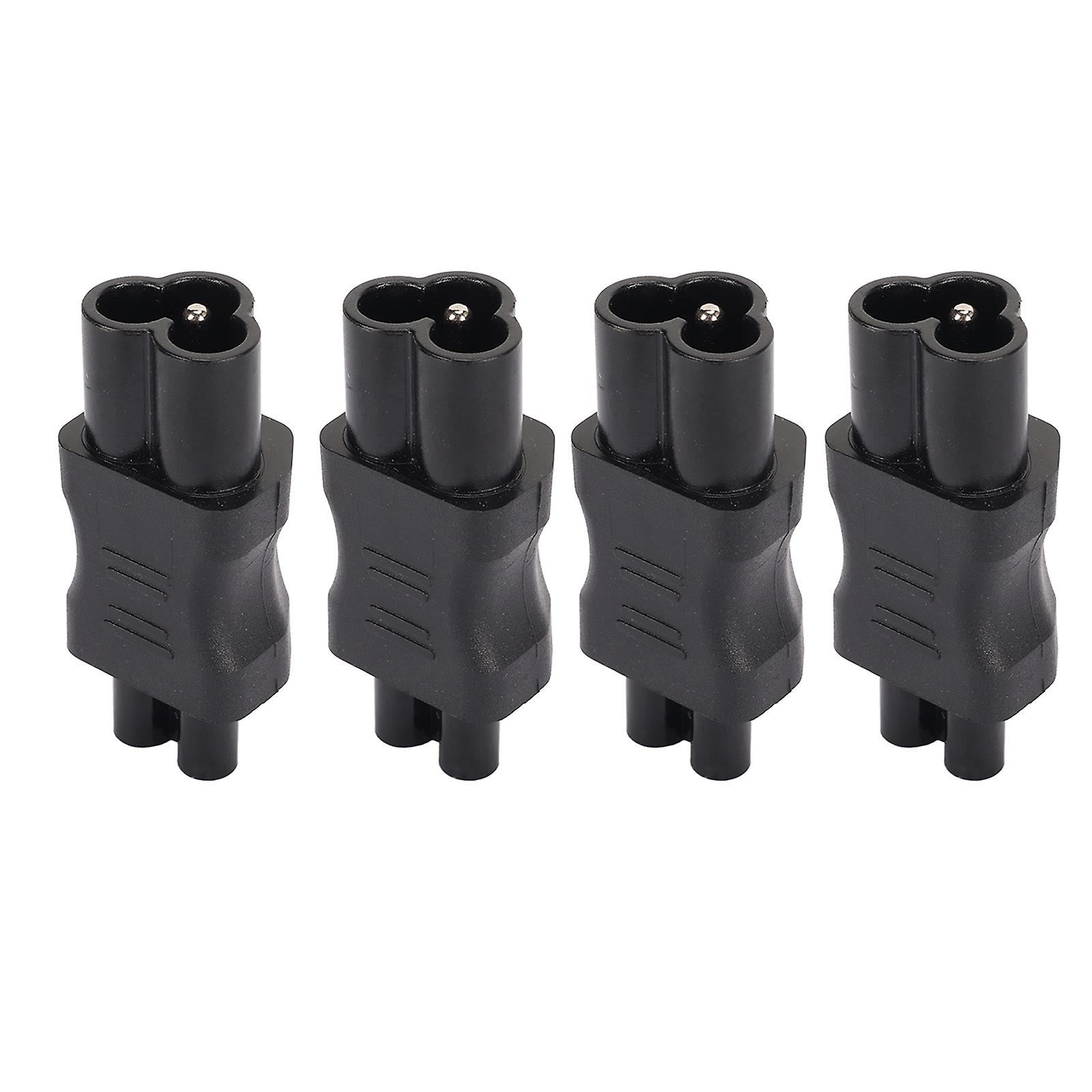 4Pcs IEC320 C6 to IEC320 C5 Power Adapter IEC320 C6 to C5 Power Cord Adapter Connector Converter for Laptop