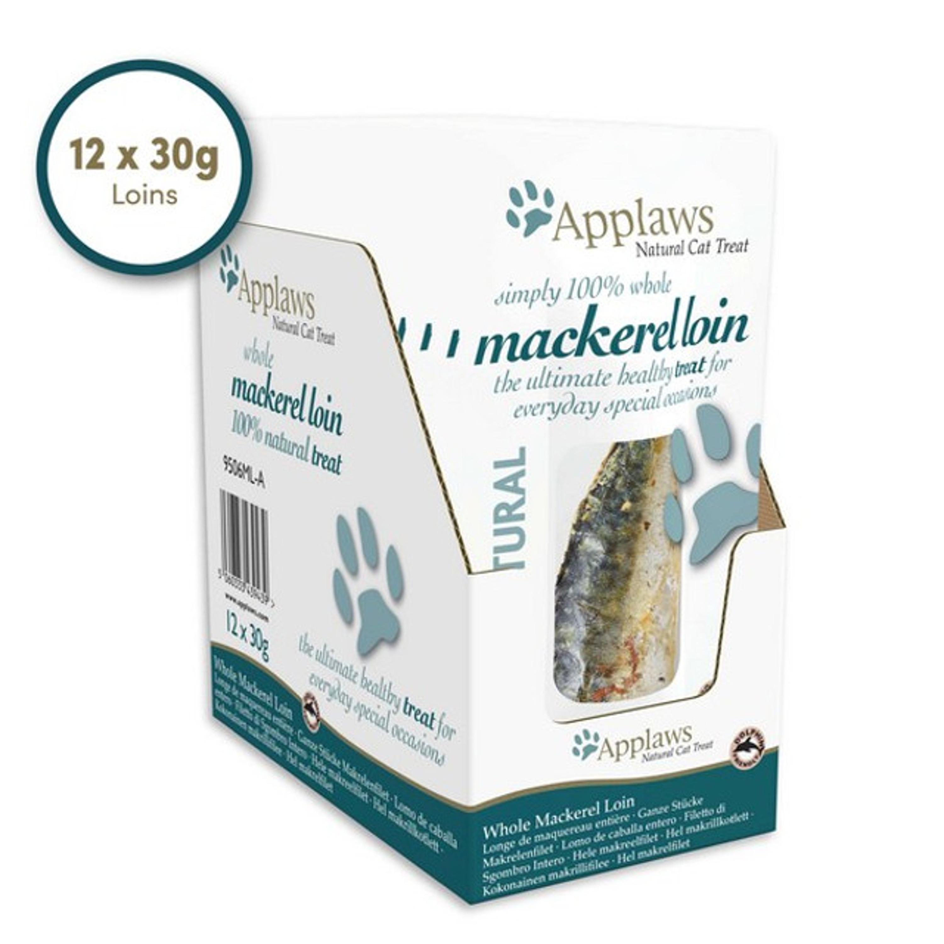 Applaws 猫湿粮鲭鱼里脊肉 12 x 30g