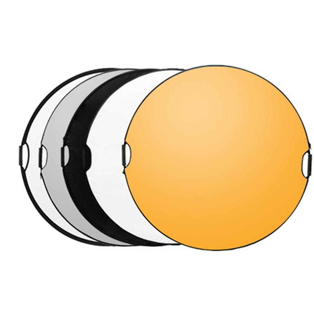 Golden / Sliver Round 5 in 1 Photography Studio Light Mulit Collapsible Disc Reflector