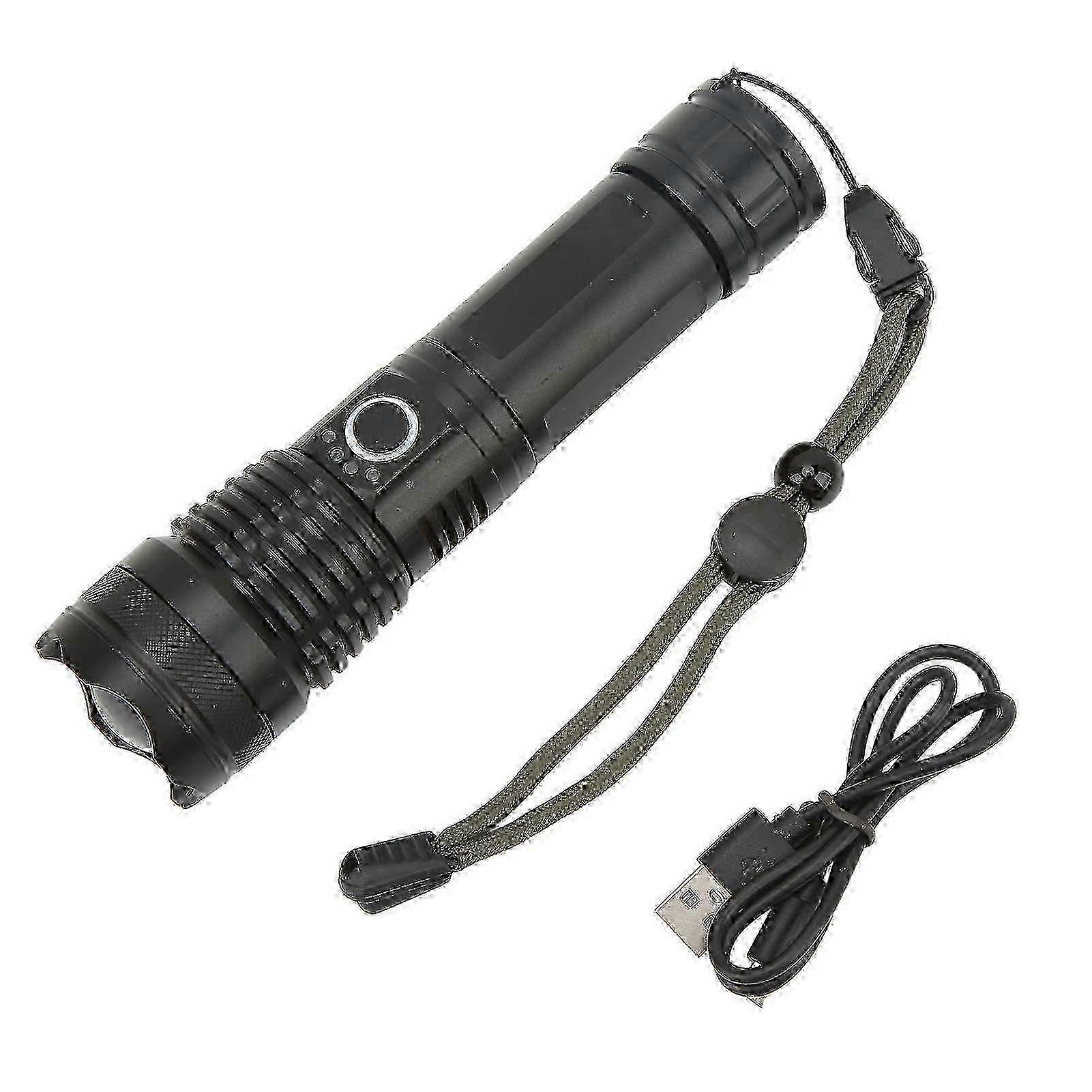 Zoomable LED Powerful Flashlights, Quick Charge 5000LM Super Bright Tactical Flashlight, Water Resistant Flashlight with Adjustable Focus For