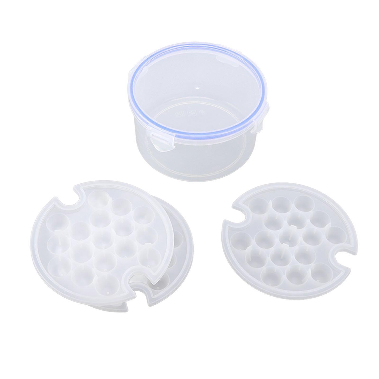 Ice Cube Box 1.1L with 51 Grids Large Capacity Multilayer Mold
