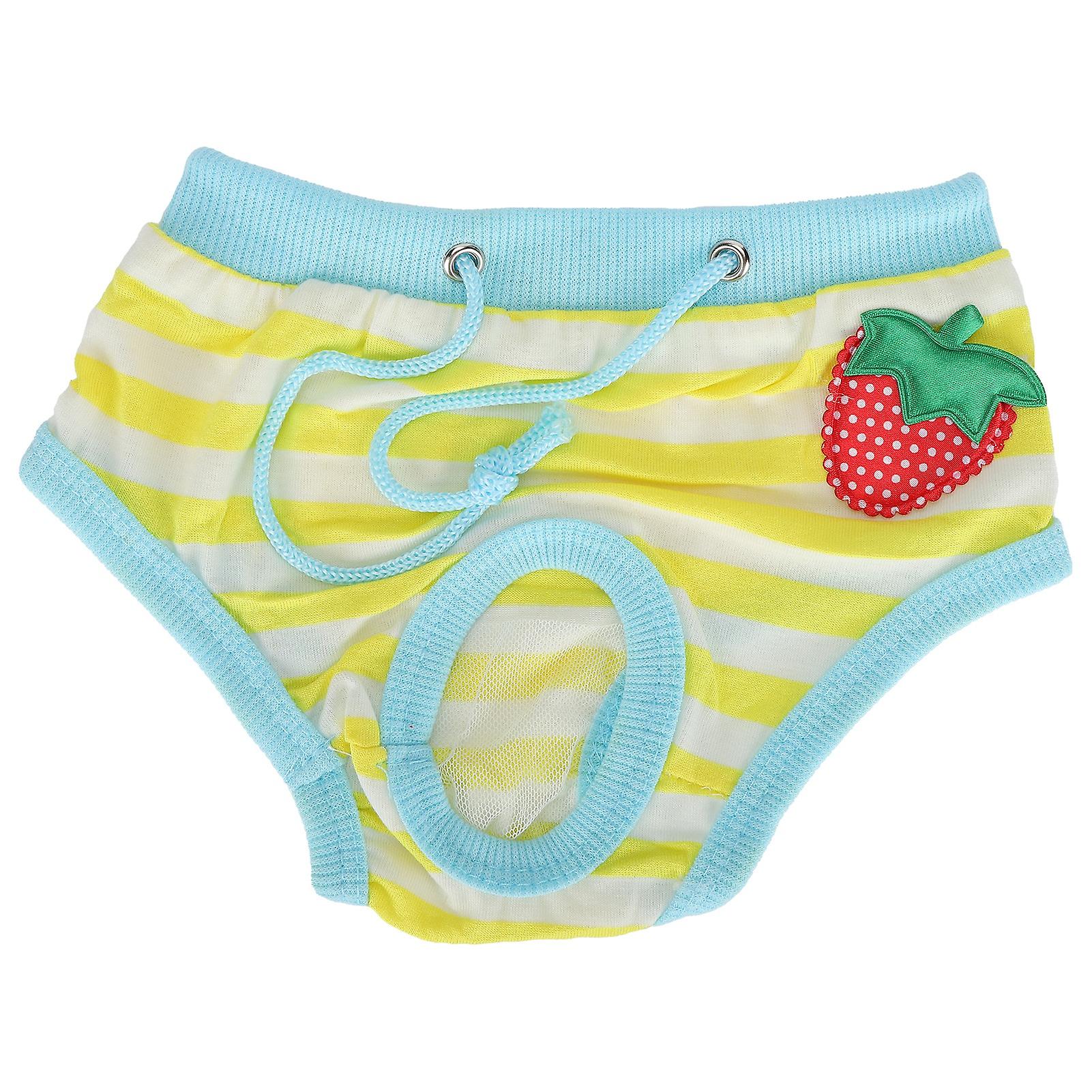 Pet Pigs Physiological Pants Strawberry Pattern Pigs Sanitary Underwear Reusable Diapers