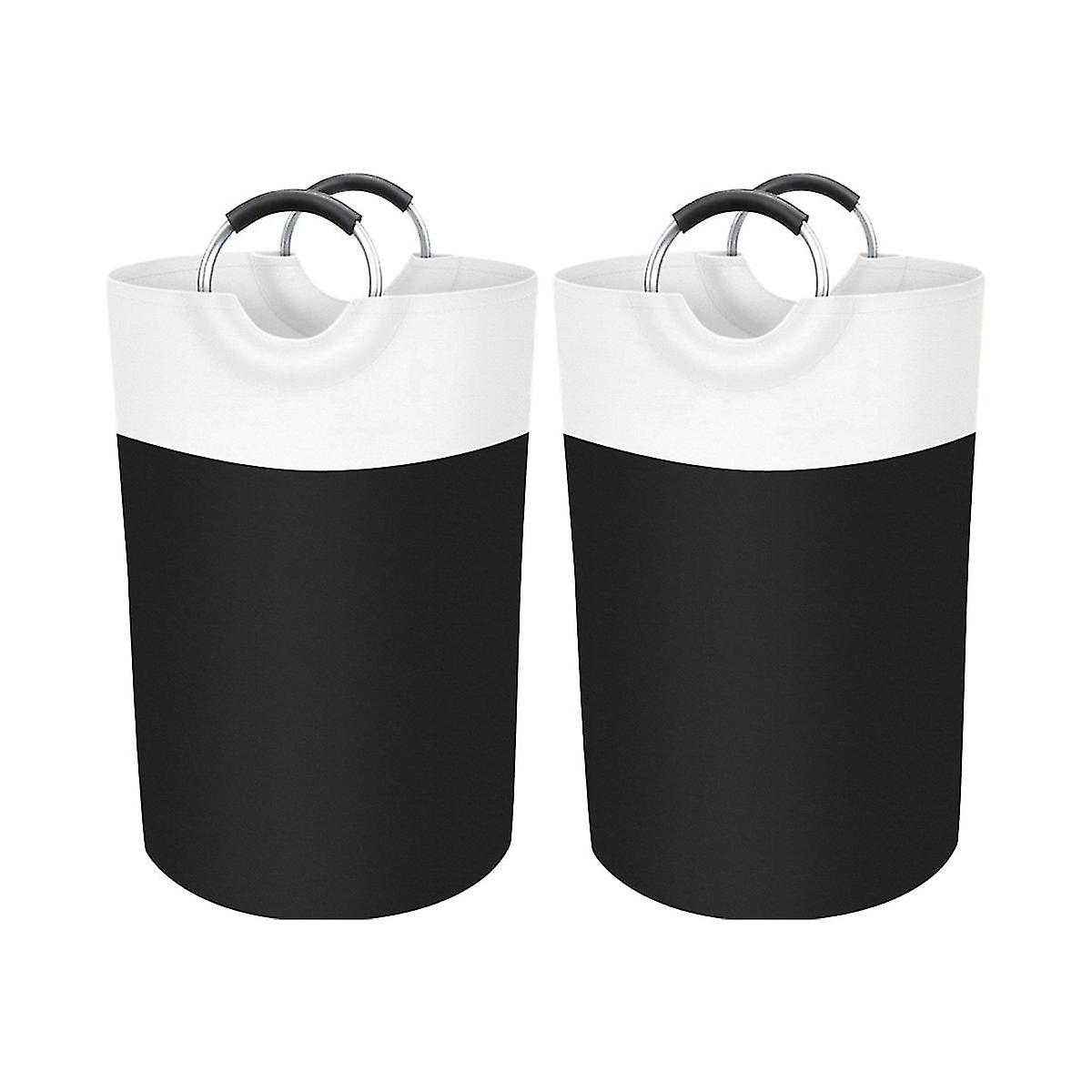 2pc Collapsible Laundry Basket, Laundry Hamper, , Dirty Clothes Hamper, Waterproof Laundry Basket A