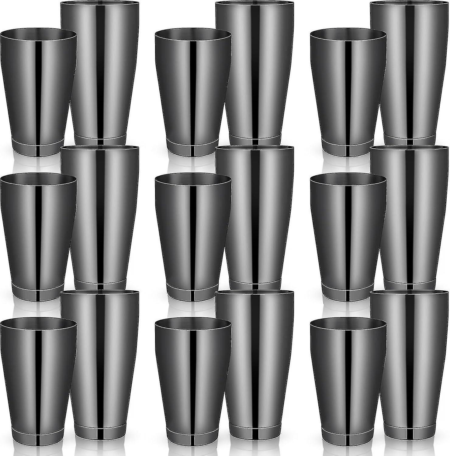 16 件装鸡尾酒调酒器专业酒吧调酒器波士顿调酒器套装不锈钢马提尼调酒器