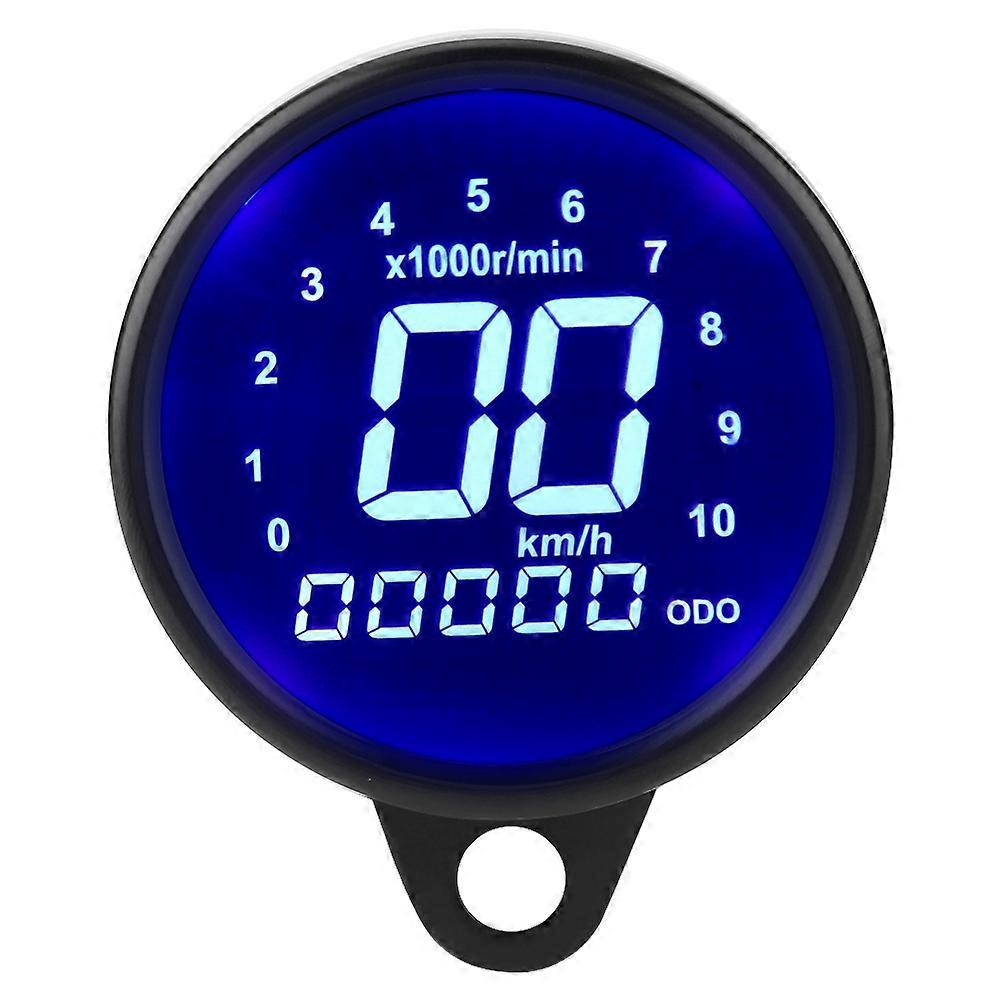 Universal Motorcycle LCD Speedometer Odometer Tachometer Gauge