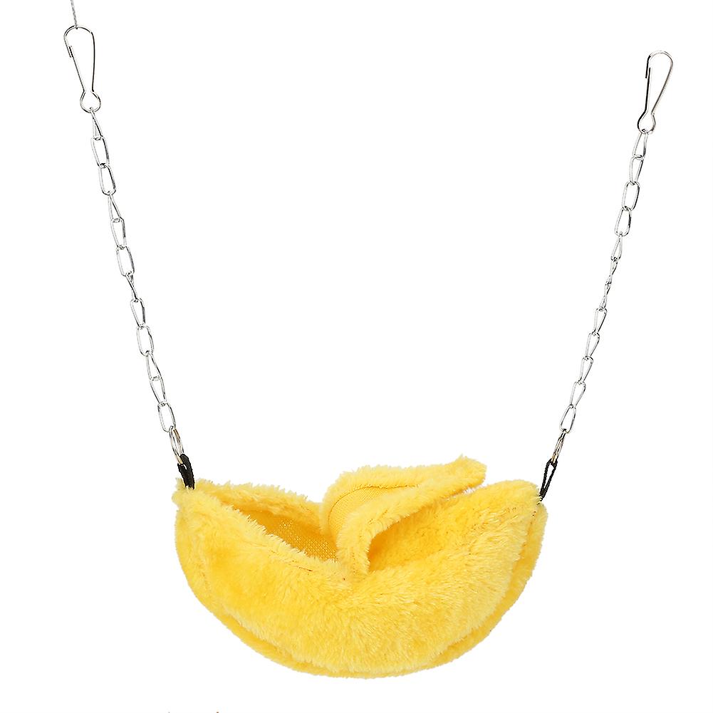 Yellow Banana-Shaped Pet Nest House for Cats and Small Dogs, Soft Plush Material, Indoor Use, Fun Design