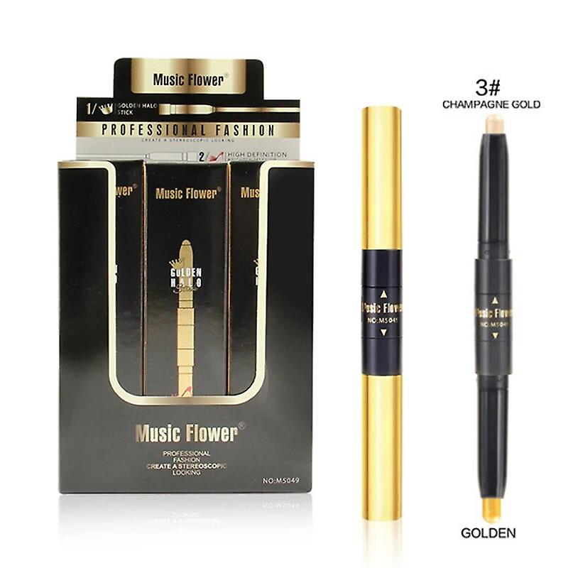Colors Double Head Eye Shadow Highlight Pen Professional Face Contour Shimmer Shiny Highlighter Waterproof Eye Shadow TSLM1~16505