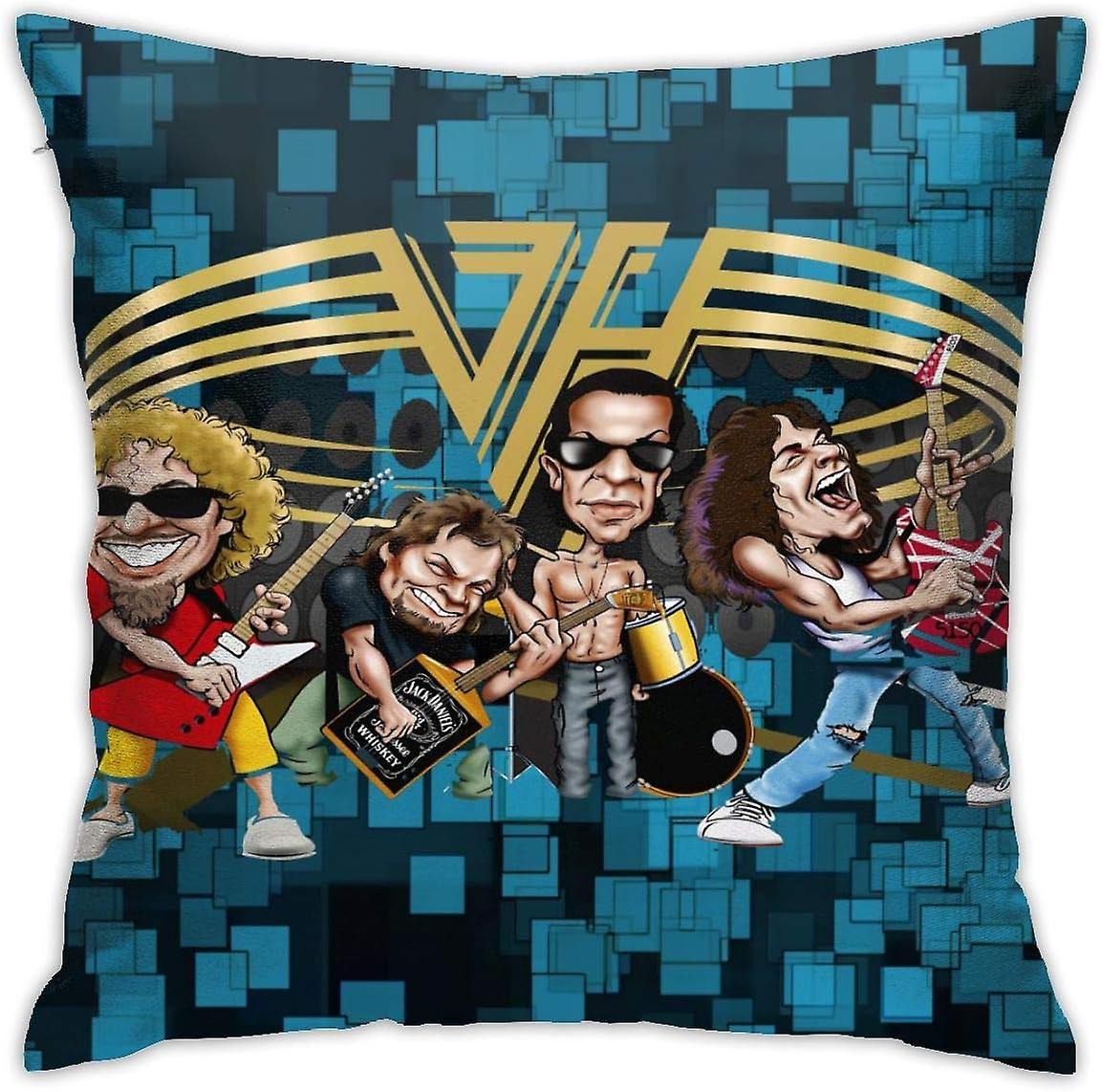 ヴァンヘイレン枕カバーソファ枕クッションカバーファッションホームデコレーションギフト(45cmx45cm) - pl2385
