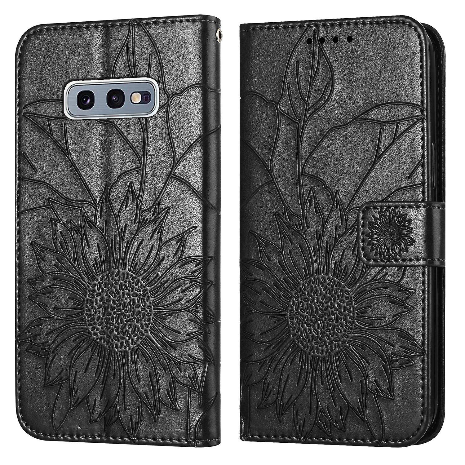For Samsung Galaxy S10E Wallet Case,3 Credit Card Slot ID Card