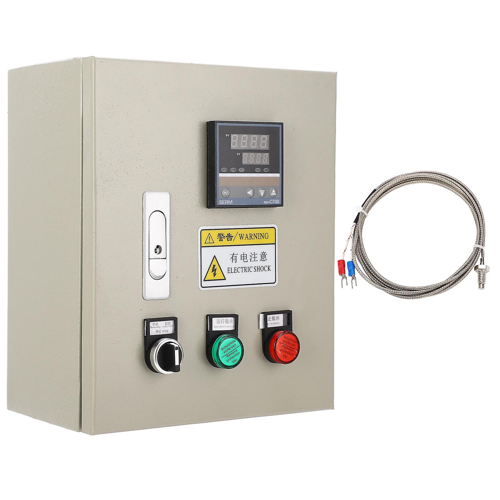 3 Phase PID Intelligent Temperature Control Box with Thermocouple Smart Temperature Controller 4KW 220VAC