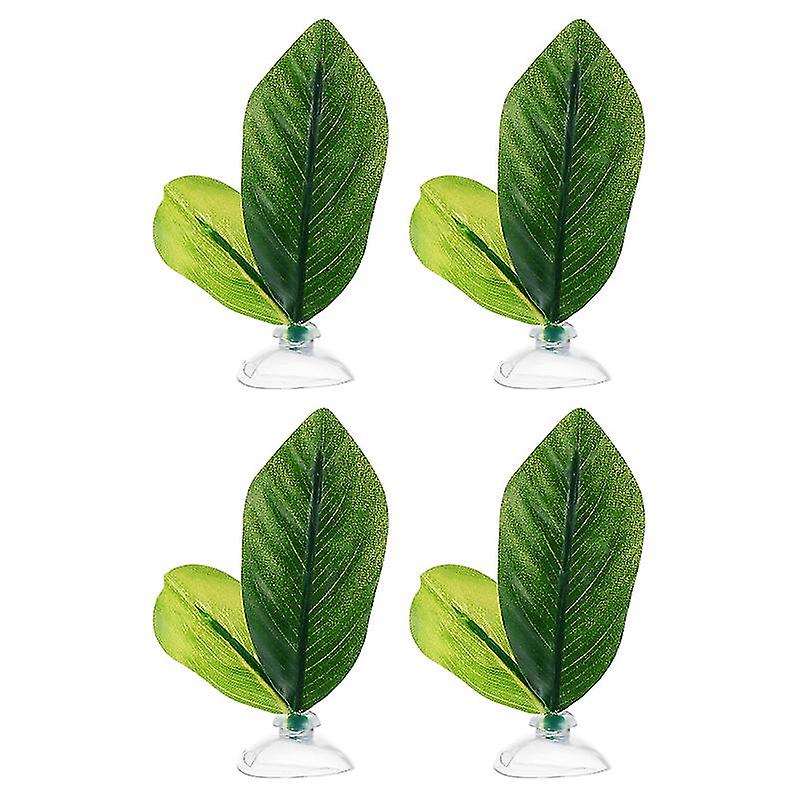 4pcs Aquarium Leaves