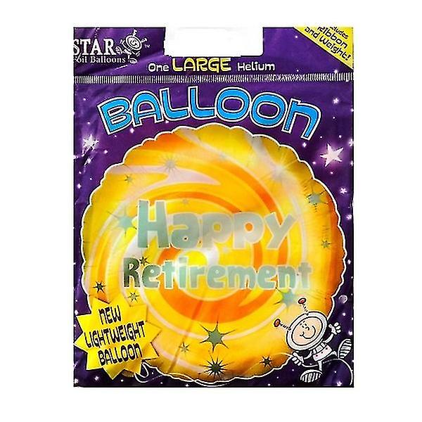 Star Happy Lightweight Retirement Foil Balloon