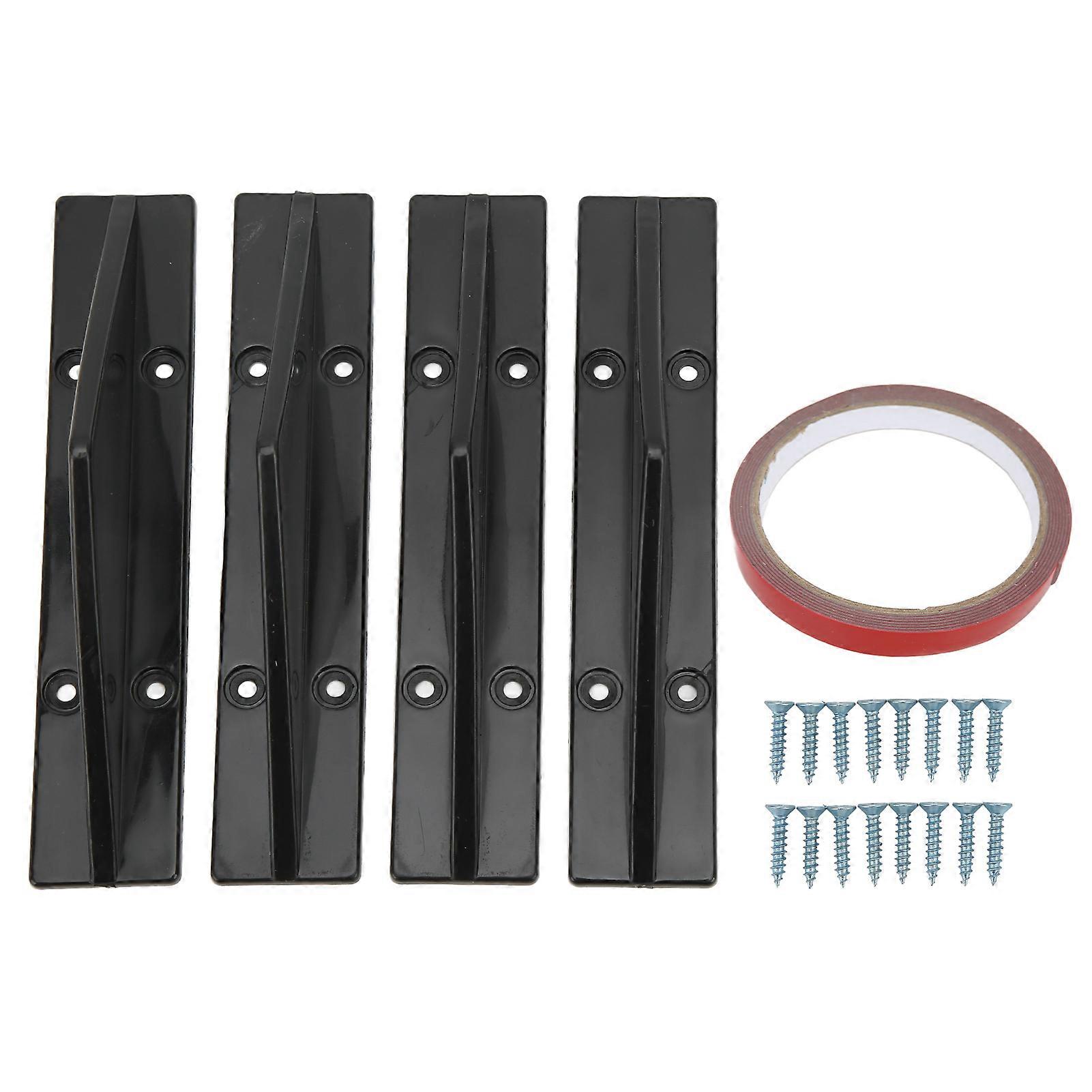 Universal Rear Bumper Lip Diffuser Kit Abs Black Rear Bumper Spoiler For Car Modified Styling Accessories