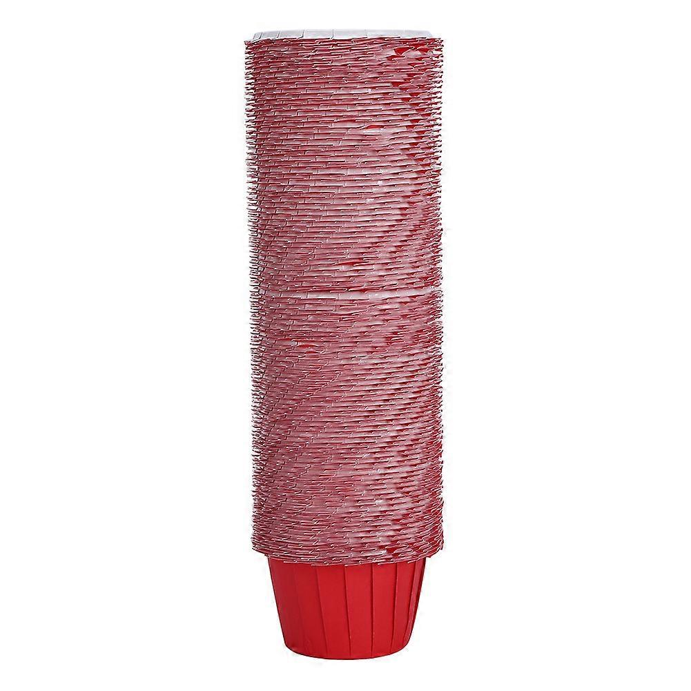100Pcs DIY Paper Cake Cup Muffin Cupcake Dessert Wrapper Liners Kitchen Baking AccessoryRed