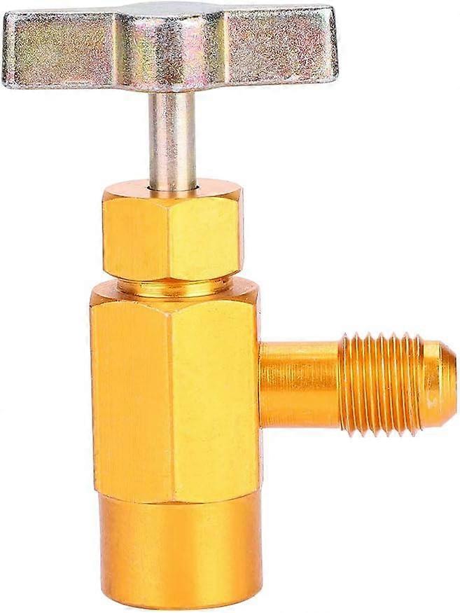 1/4" SAE Thread Adapter R-134a R-134 AC Refrigerant Tap Can Dispenser Valve Tool 1/2" Acme Thread