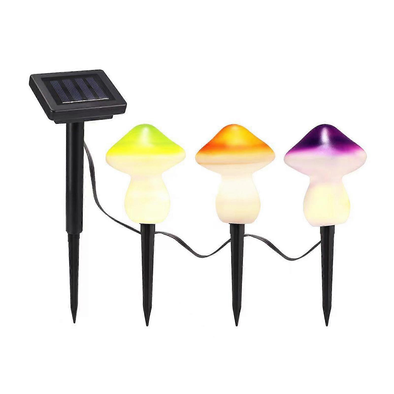 Waterproof Mushroom Shaped Solar Light String for Landscape - Dustproof & Durable