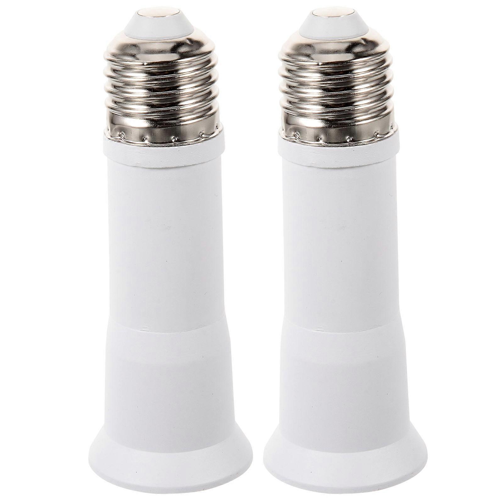 2pcs Bulb Socket Extender Telescopic Light Bulb Extension Socket E27 Socket